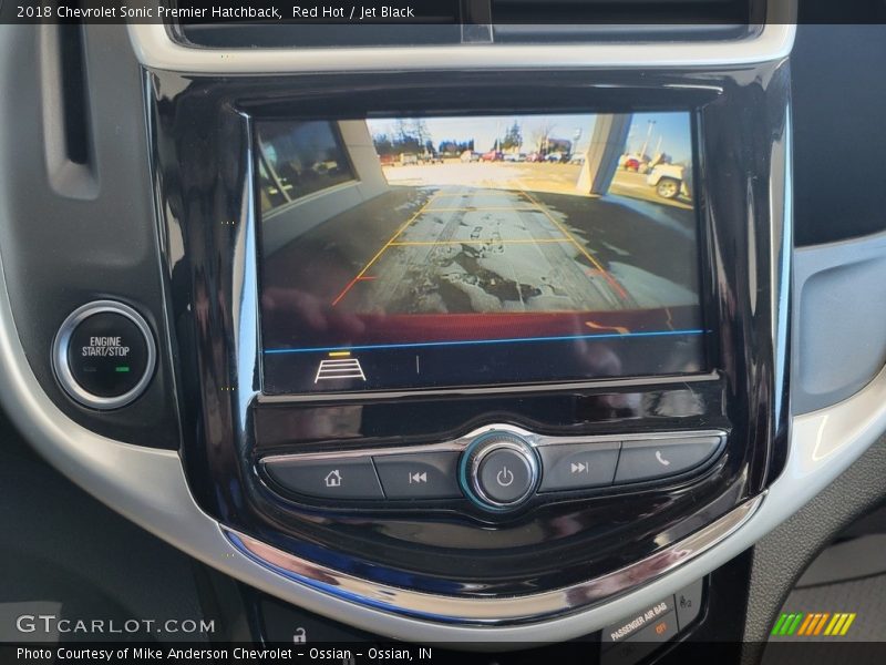 Red Hot / Jet Black 2018 Chevrolet Sonic Premier Hatchback
