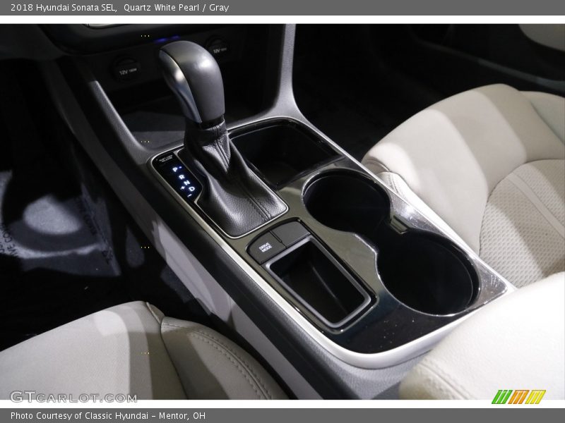 Quartz White Pearl / Gray 2018 Hyundai Sonata SEL