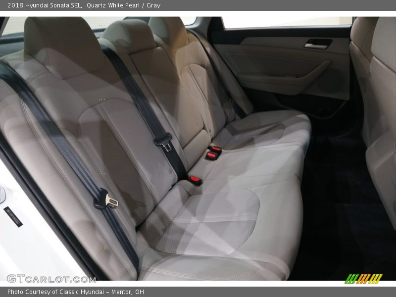 Quartz White Pearl / Gray 2018 Hyundai Sonata SEL