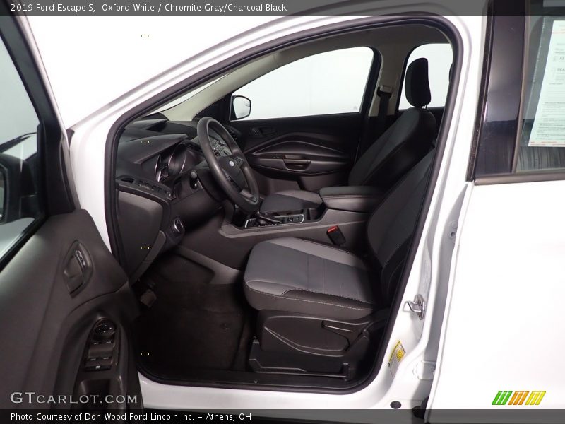 Oxford White / Chromite Gray/Charcoal Black 2019 Ford Escape S