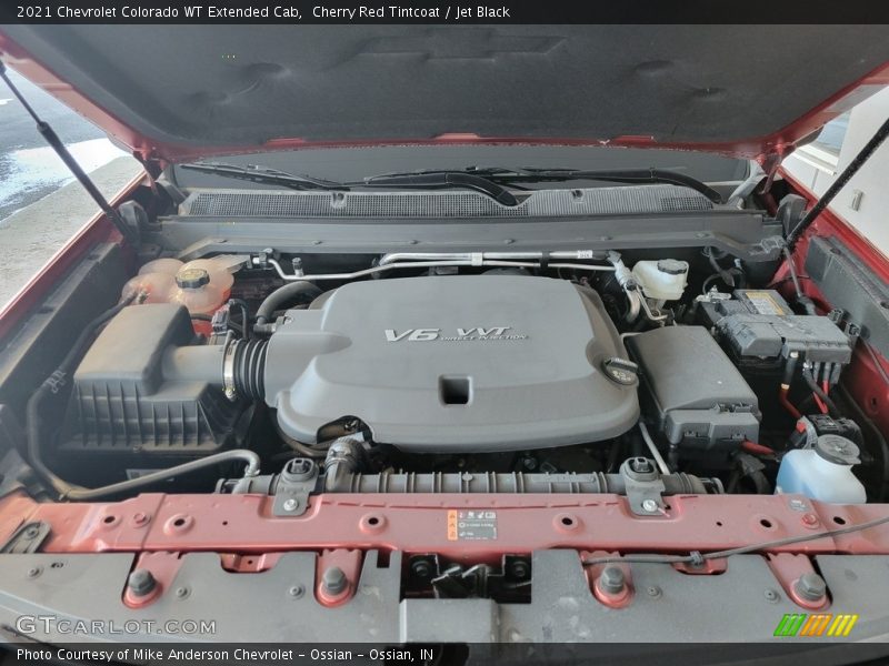 Cherry Red Tintcoat / Jet Black 2021 Chevrolet Colorado WT Extended Cab