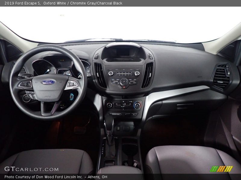 Oxford White / Chromite Gray/Charcoal Black 2019 Ford Escape S