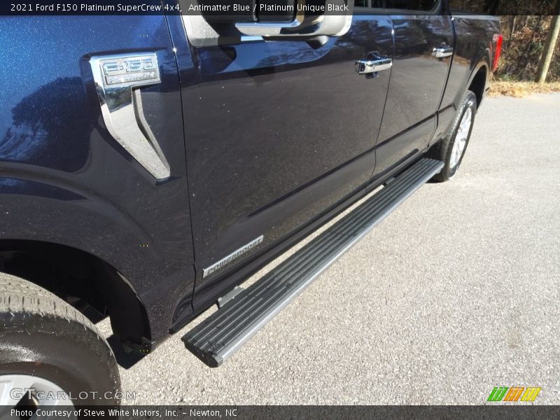 Antimatter Blue / Platinum Unique Black 2021 Ford F150 Platinum SuperCrew 4x4
