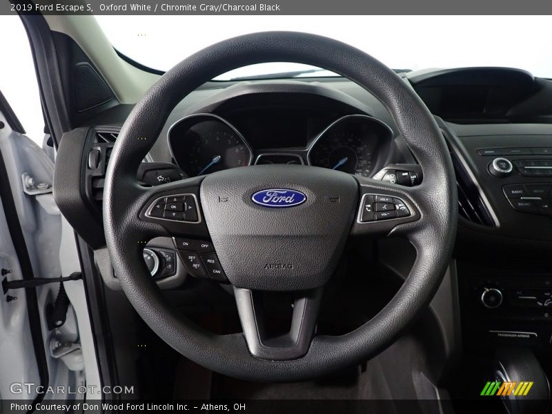 Oxford White / Chromite Gray/Charcoal Black 2019 Ford Escape S