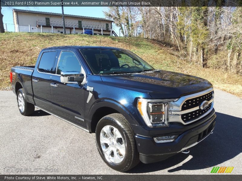 Front 3/4 View of 2021 F150 Platinum SuperCrew 4x4
