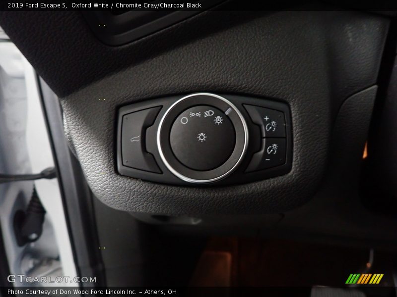Oxford White / Chromite Gray/Charcoal Black 2019 Ford Escape S