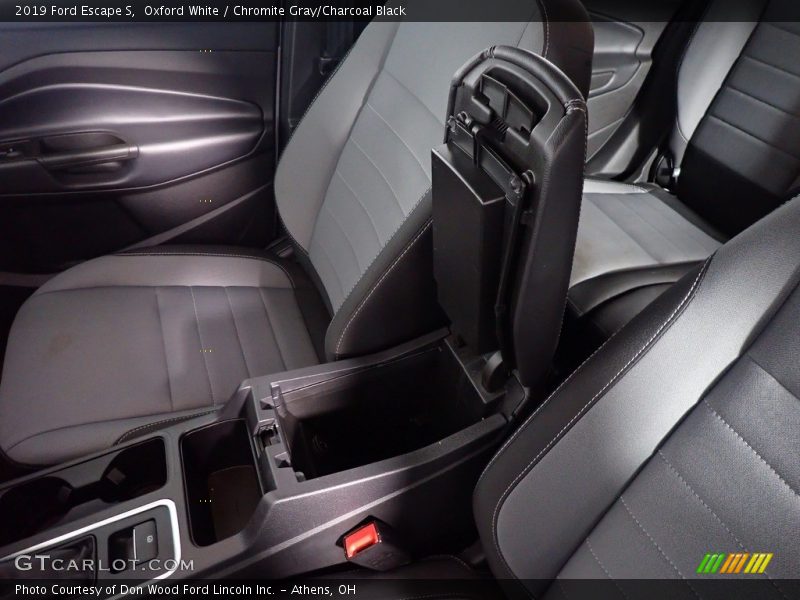 Oxford White / Chromite Gray/Charcoal Black 2019 Ford Escape S