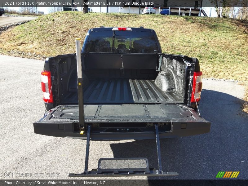 Antimatter Blue / Platinum Unique Black 2021 Ford F150 Platinum SuperCrew 4x4