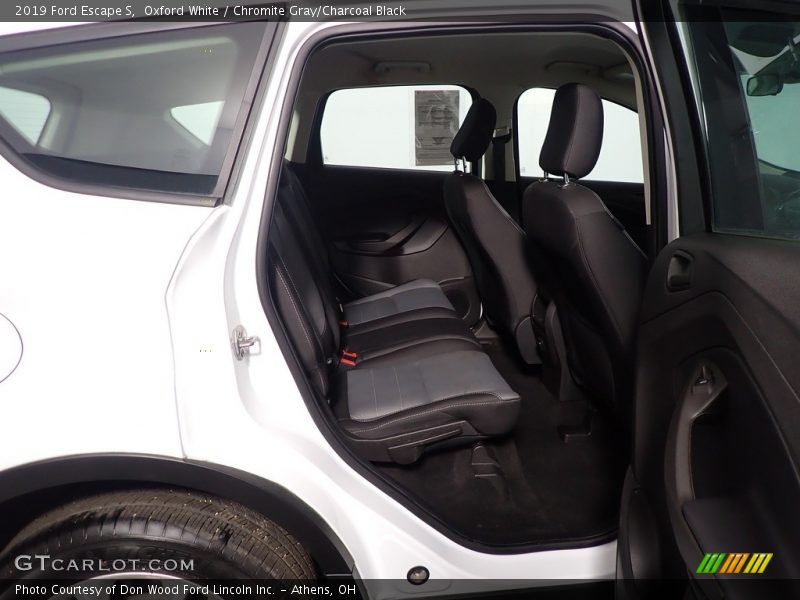 Oxford White / Chromite Gray/Charcoal Black 2019 Ford Escape S
