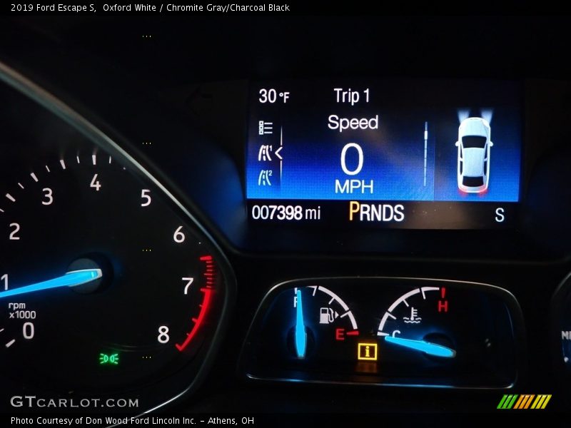 Oxford White / Chromite Gray/Charcoal Black 2019 Ford Escape S