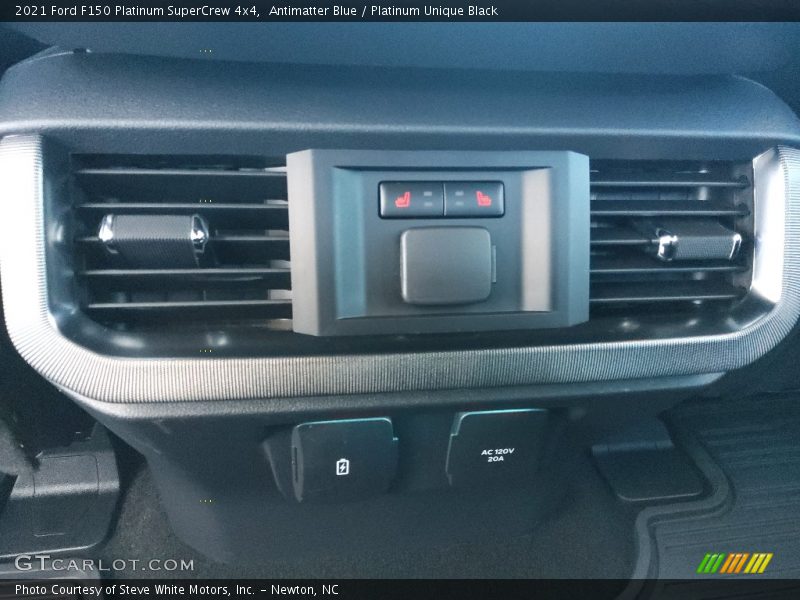 Antimatter Blue / Platinum Unique Black 2021 Ford F150 Platinum SuperCrew 4x4