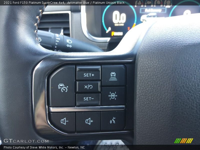 Antimatter Blue / Platinum Unique Black 2021 Ford F150 Platinum SuperCrew 4x4