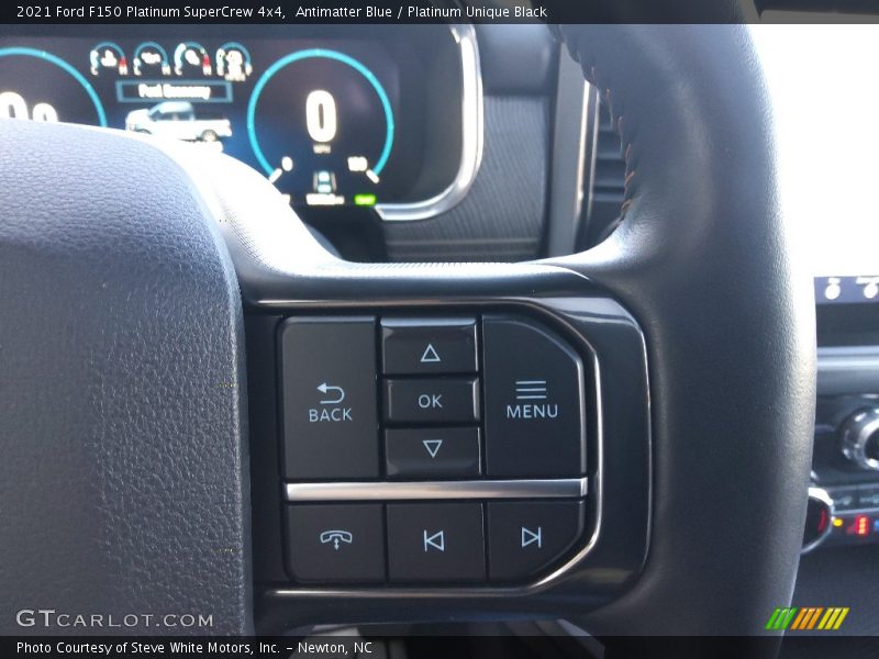Antimatter Blue / Platinum Unique Black 2021 Ford F150 Platinum SuperCrew 4x4