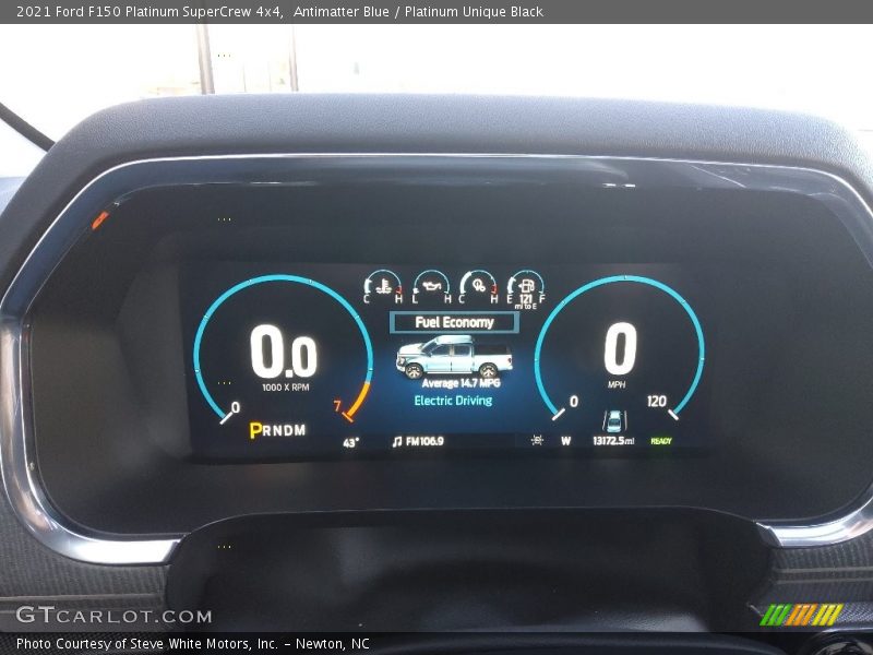 Antimatter Blue / Platinum Unique Black 2021 Ford F150 Platinum SuperCrew 4x4