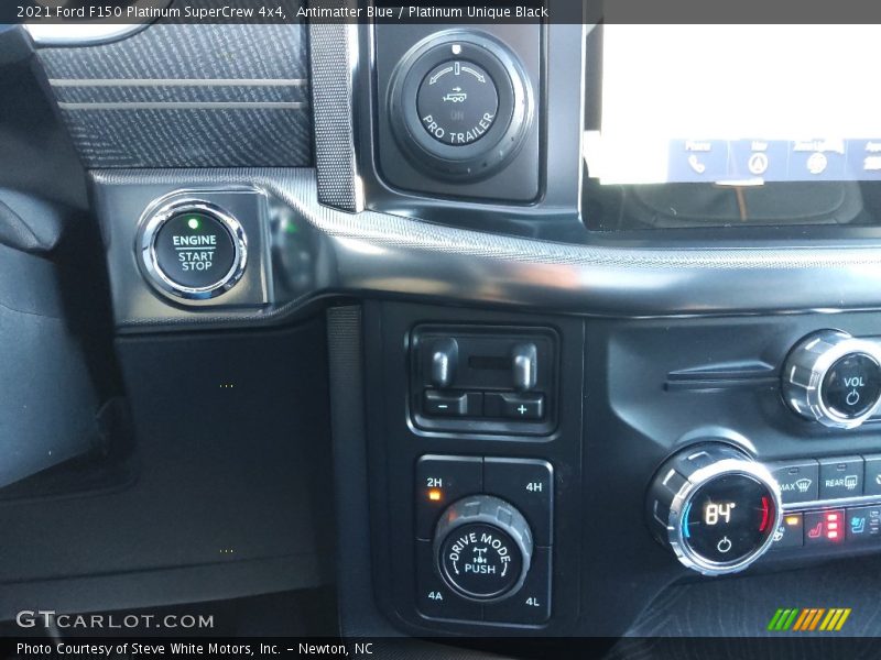 Antimatter Blue / Platinum Unique Black 2021 Ford F150 Platinum SuperCrew 4x4