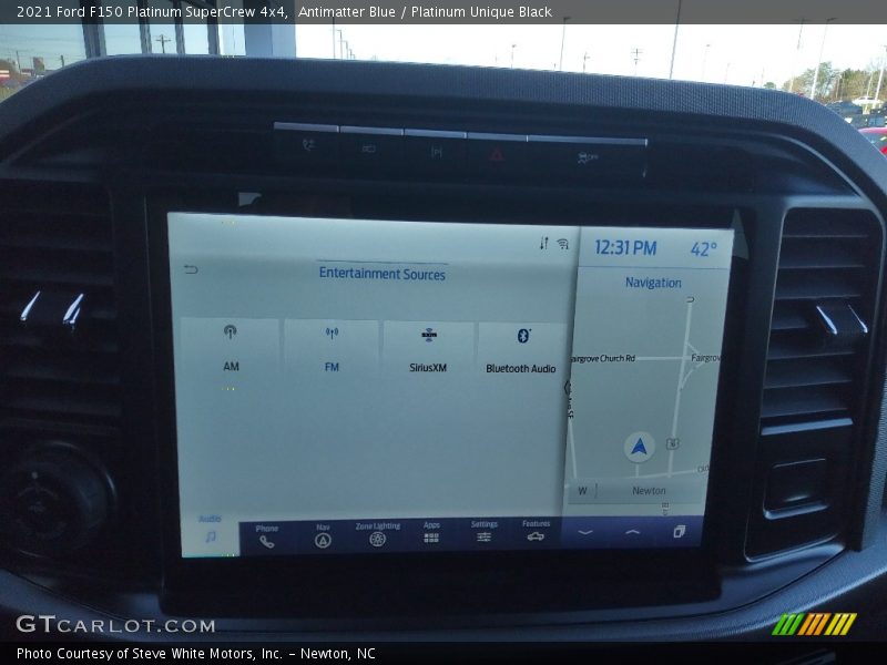 Antimatter Blue / Platinum Unique Black 2021 Ford F150 Platinum SuperCrew 4x4