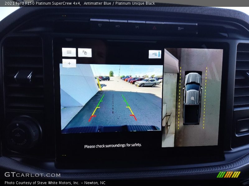 Antimatter Blue / Platinum Unique Black 2021 Ford F150 Platinum SuperCrew 4x4