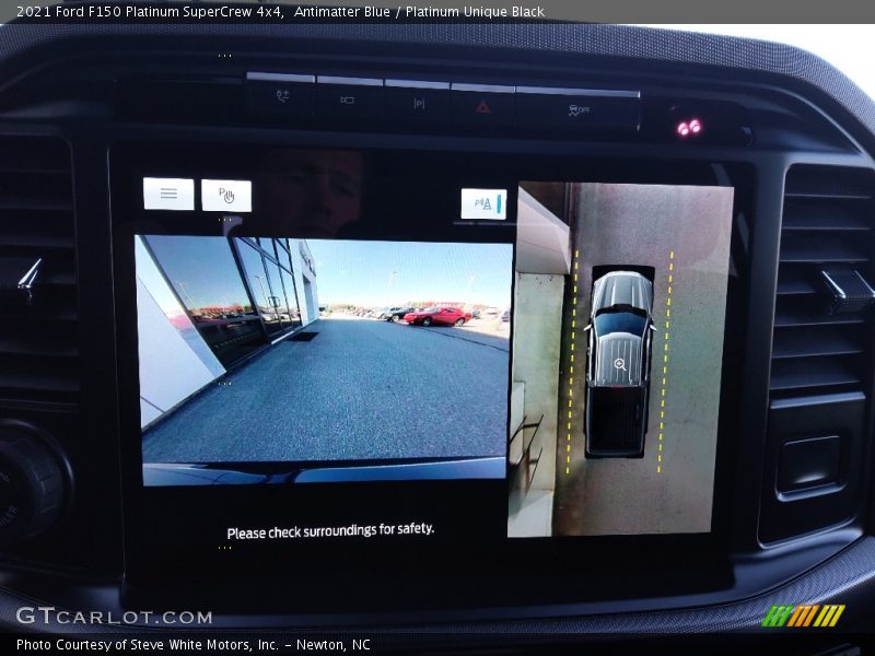 Antimatter Blue / Platinum Unique Black 2021 Ford F150 Platinum SuperCrew 4x4
