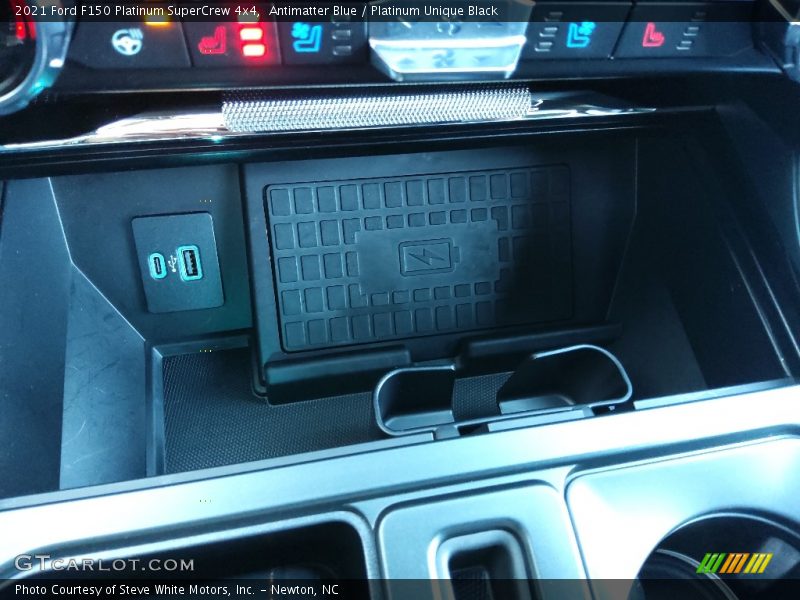 Antimatter Blue / Platinum Unique Black 2021 Ford F150 Platinum SuperCrew 4x4