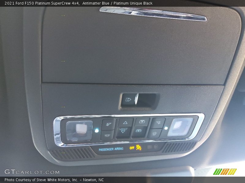 Antimatter Blue / Platinum Unique Black 2021 Ford F150 Platinum SuperCrew 4x4