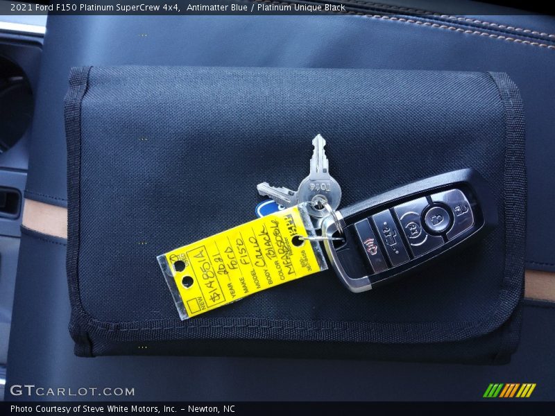 Antimatter Blue / Platinum Unique Black 2021 Ford F150 Platinum SuperCrew 4x4