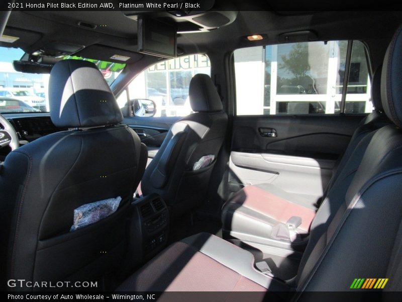 Platinum White Pearl / Black 2021 Honda Pilot Black Edition AWD