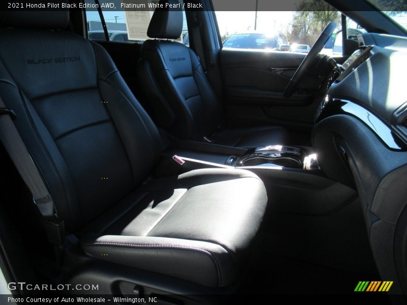 Platinum White Pearl / Black 2021 Honda Pilot Black Edition AWD