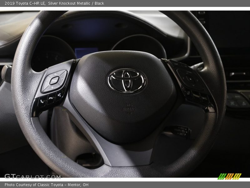 Silver Knockout Metallic / Black 2019 Toyota C-HR LE