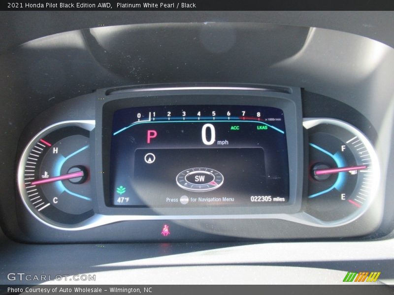 Platinum White Pearl / Black 2021 Honda Pilot Black Edition AWD