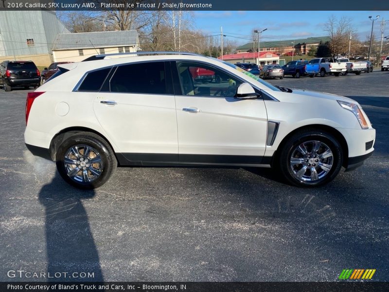 Platinum Ice Tricoat / Shale/Brownstone 2016 Cadillac SRX Luxury AWD