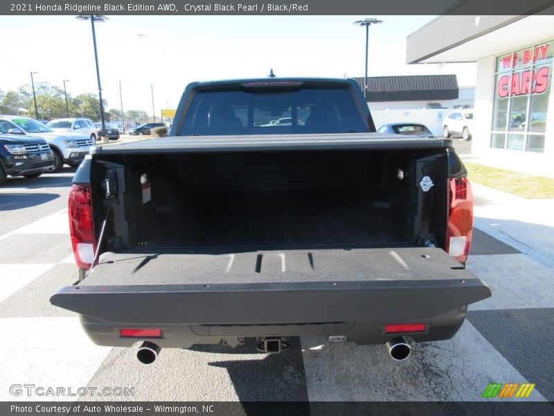 Crystal Black Pearl / Black/Red 2021 Honda Ridgeline Black Edition AWD