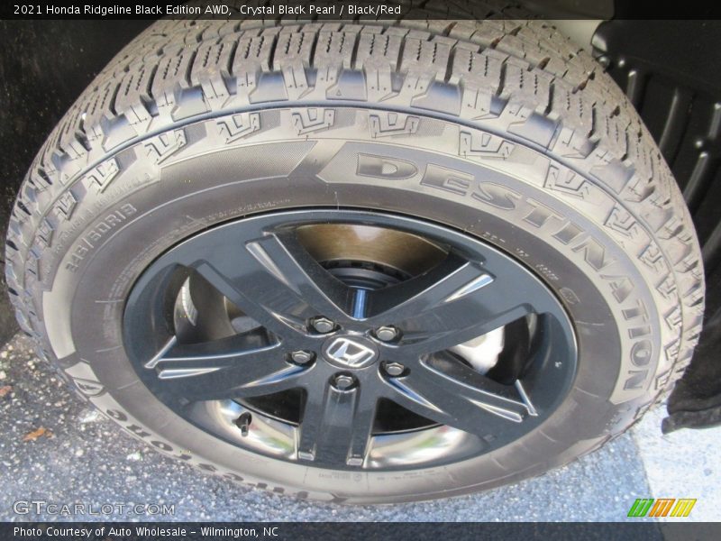 Crystal Black Pearl / Black/Red 2021 Honda Ridgeline Black Edition AWD