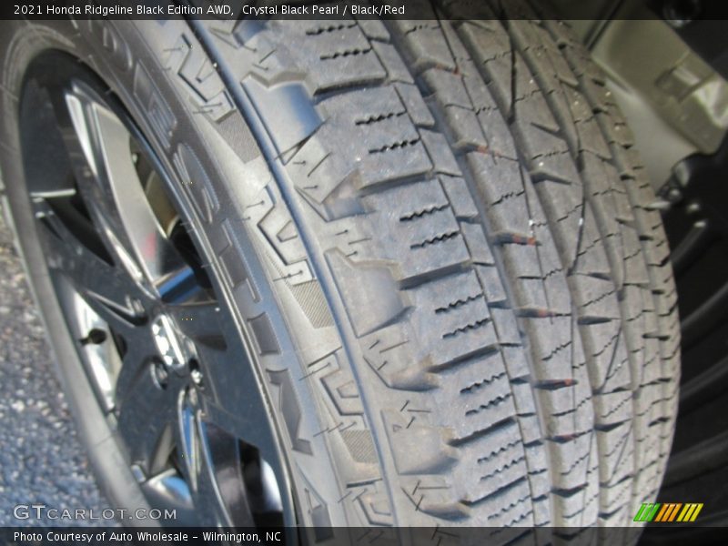 Crystal Black Pearl / Black/Red 2021 Honda Ridgeline Black Edition AWD