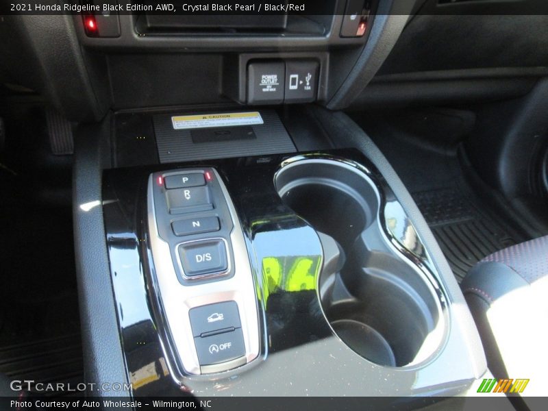 Crystal Black Pearl / Black/Red 2021 Honda Ridgeline Black Edition AWD