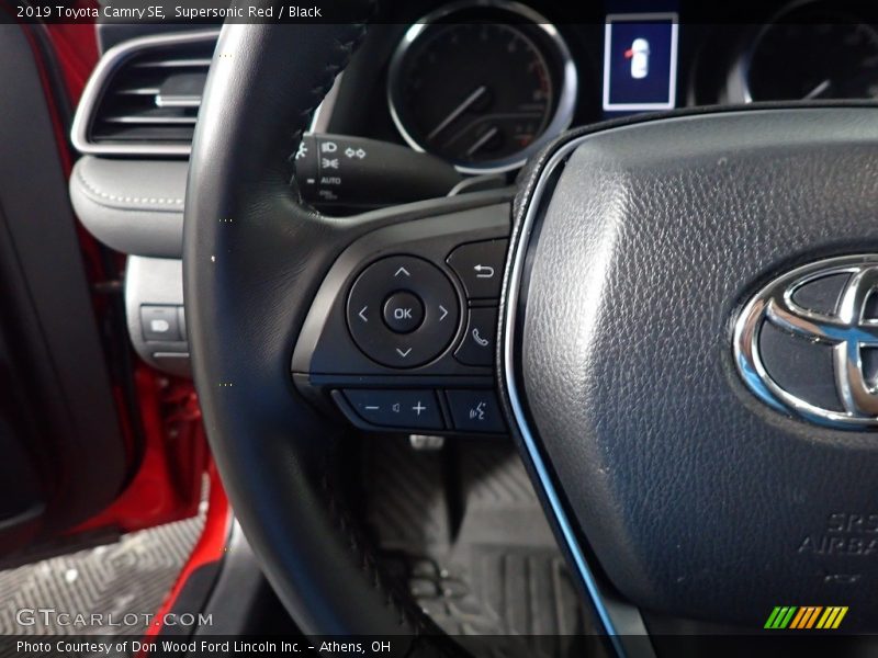 Supersonic Red / Black 2019 Toyota Camry SE