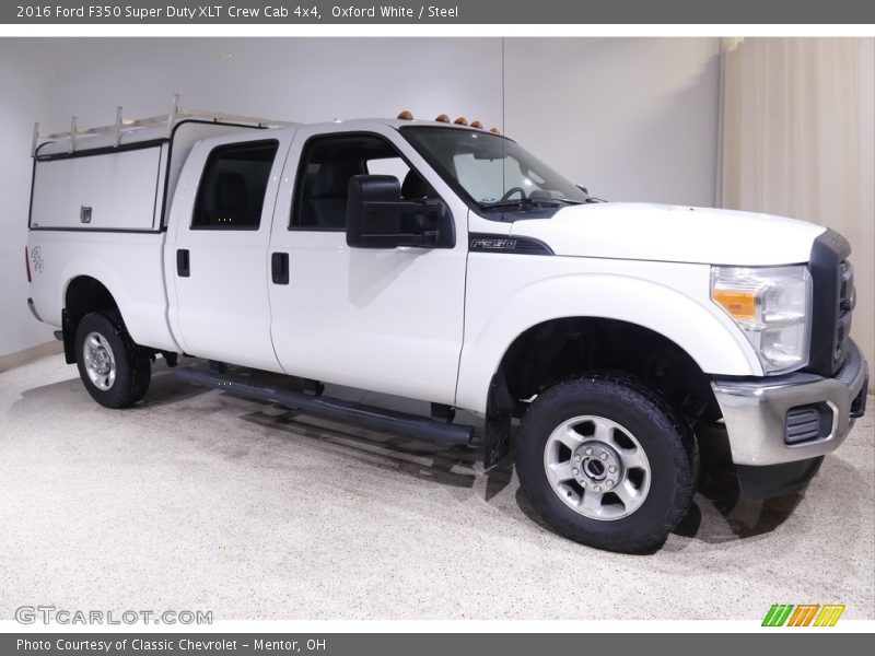 Oxford White / Steel 2016 Ford F350 Super Duty XLT Crew Cab 4x4