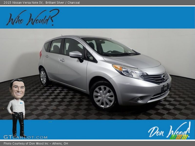 Brilliant Silver / Charcoal 2015 Nissan Versa Note SV