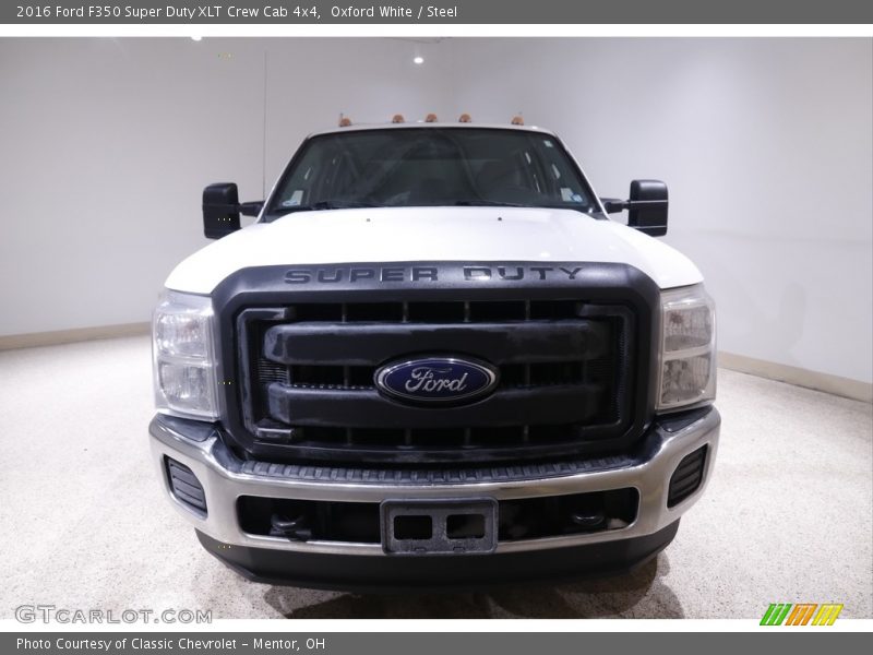 Oxford White / Steel 2016 Ford F350 Super Duty XLT Crew Cab 4x4