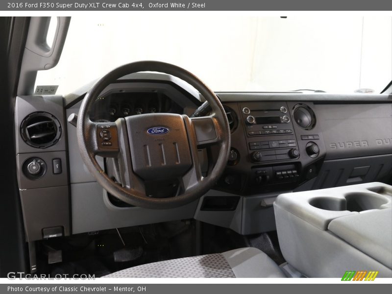 Oxford White / Steel 2016 Ford F350 Super Duty XLT Crew Cab 4x4
