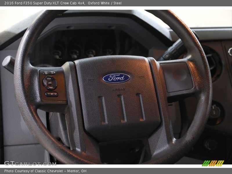 Oxford White / Steel 2016 Ford F350 Super Duty XLT Crew Cab 4x4