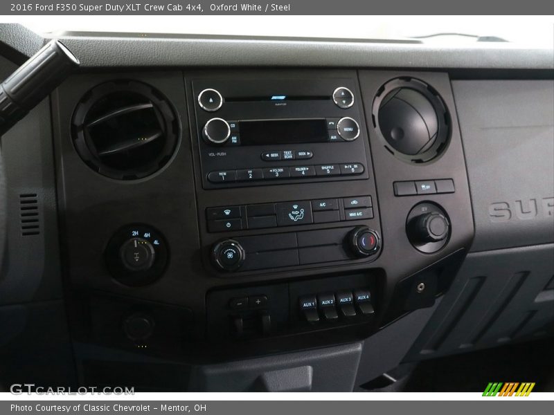 Oxford White / Steel 2016 Ford F350 Super Duty XLT Crew Cab 4x4