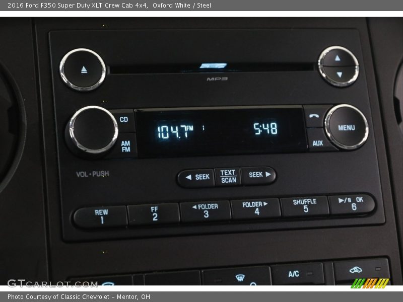 Oxford White / Steel 2016 Ford F350 Super Duty XLT Crew Cab 4x4