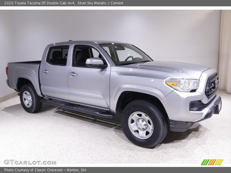 Silver Sky Metallic / Cement 2020 Toyota Tacoma SR Double Cab 4x4