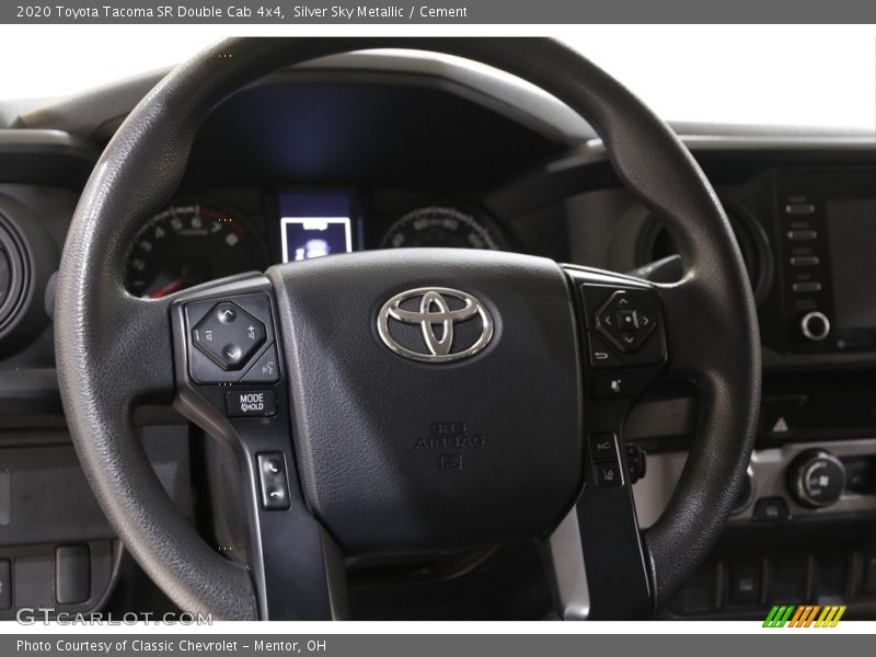 Silver Sky Metallic / Cement 2020 Toyota Tacoma SR Double Cab 4x4