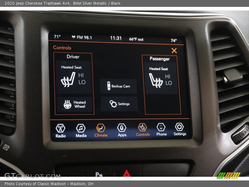 Billet Silver Metallic / Black 2020 Jeep Cherokee Trailhawk 4x4