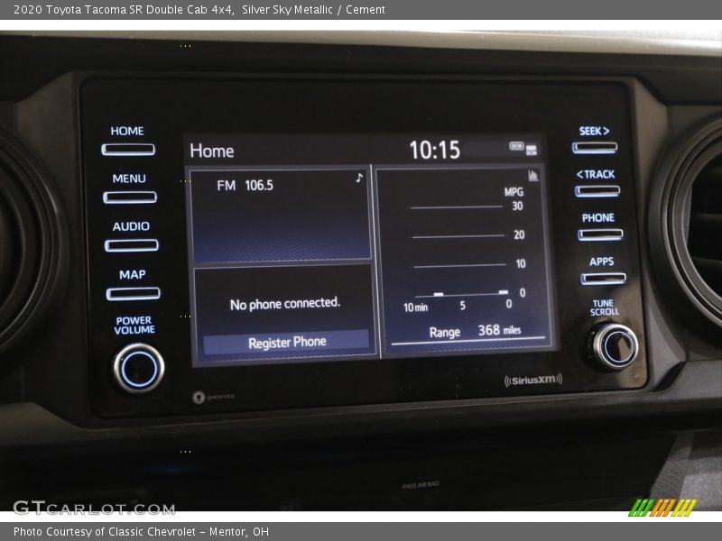Silver Sky Metallic / Cement 2020 Toyota Tacoma SR Double Cab 4x4