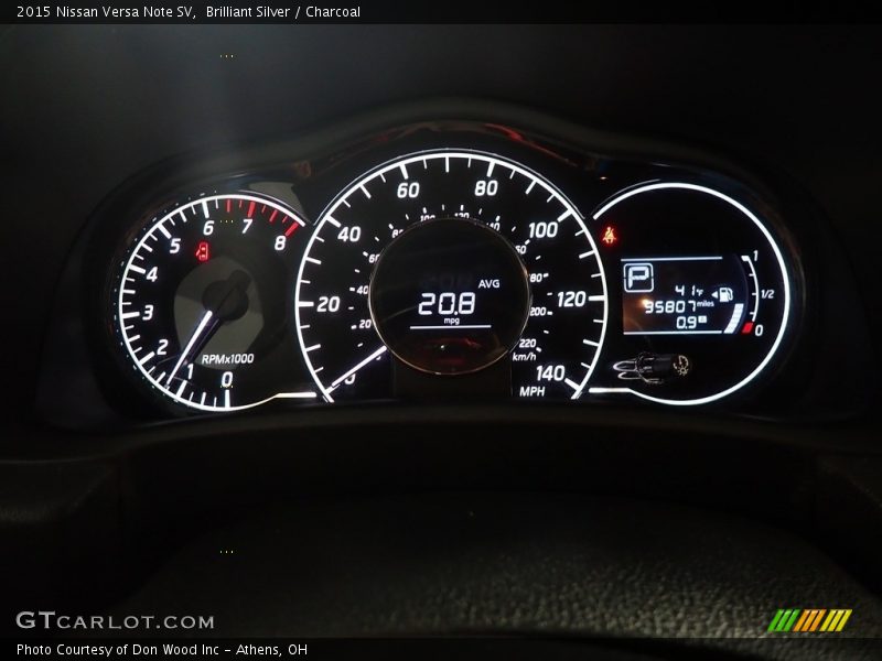 Brilliant Silver / Charcoal 2015 Nissan Versa Note SV