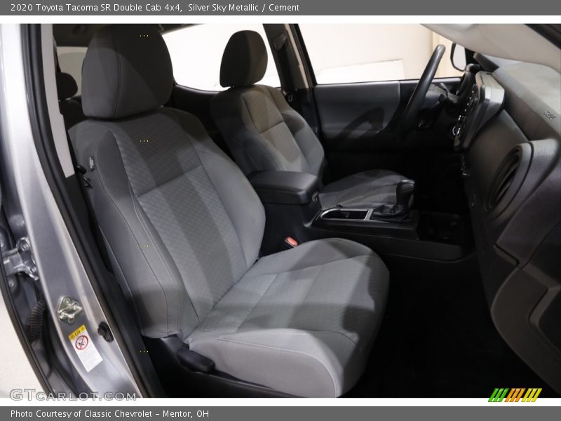 Silver Sky Metallic / Cement 2020 Toyota Tacoma SR Double Cab 4x4
