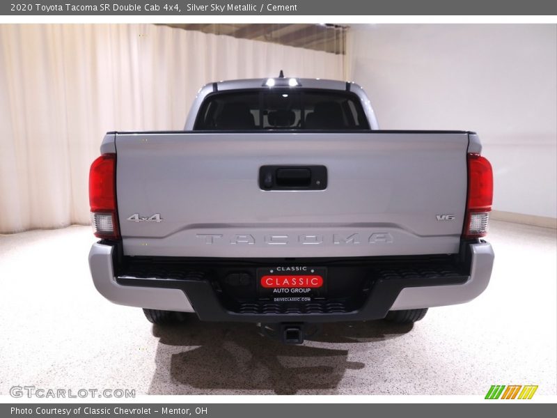 Silver Sky Metallic / Cement 2020 Toyota Tacoma SR Double Cab 4x4