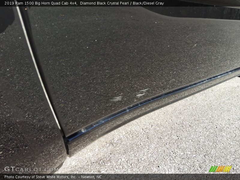 Diamond Black Crystal Pearl / Black/Diesel Gray 2019 Ram 1500 Big Horn Quad Cab 4x4